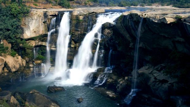 Amritdhara Waterfalls Desktop Hd.