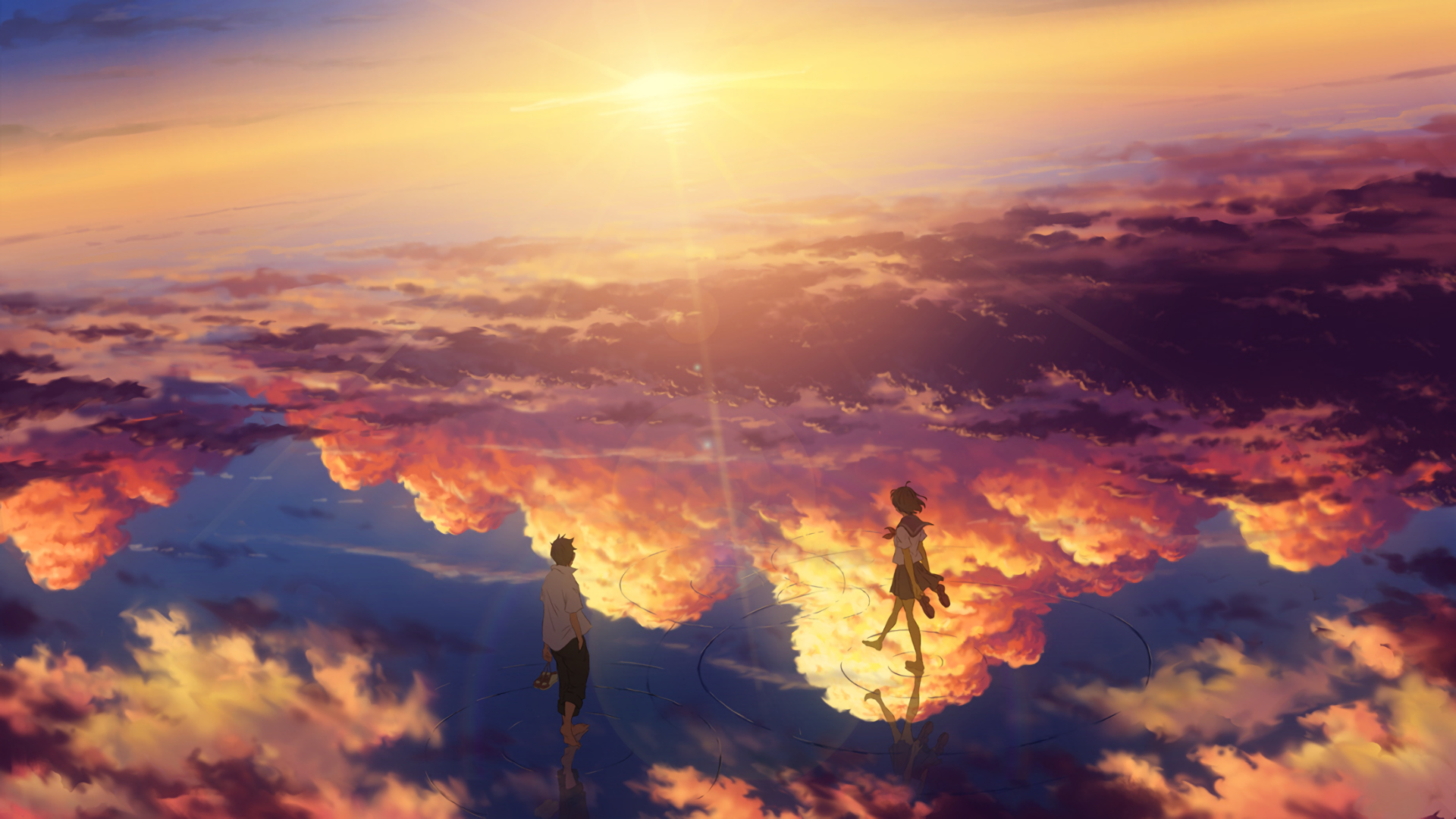 Anime Landscape Wallpaper HD | PixelsTalk.Net