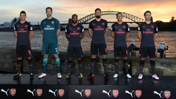 Arsenal third kit 2017 2018 Sydney.
