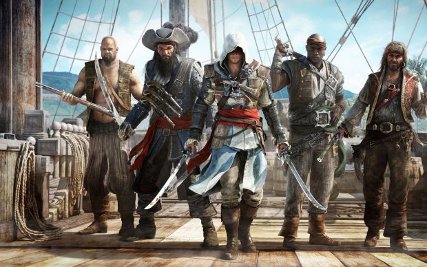 Assassins creed black flag pirates background 3840x2400.