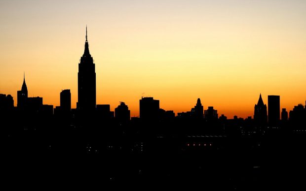 Atlanta skyline silhouette wallpaper hd.