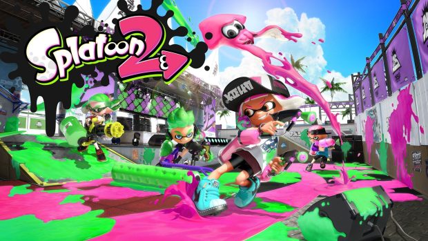 Background HD Splatoon Game.