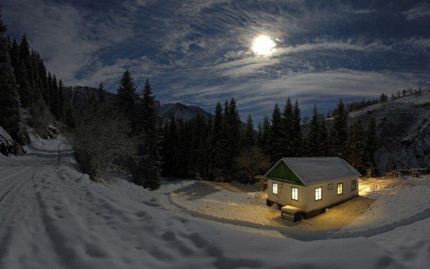 Beautiful Sunset Winter Backgrounds 4