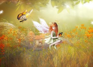 Beautiful Thanksgiving Fairy HD Wallpaper 3.