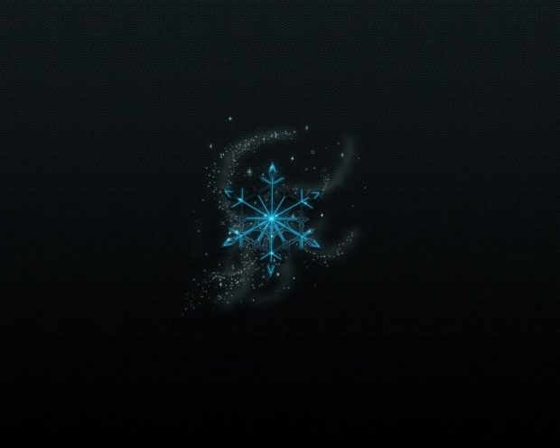 Black Snowflake Wallpaper HD Resolution 2