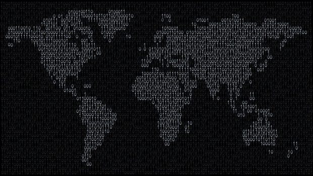 Black World Map HD Wallpaper 4
