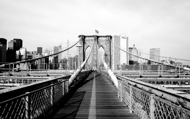 Black and White Brooklyn Bridge Hi Res.
