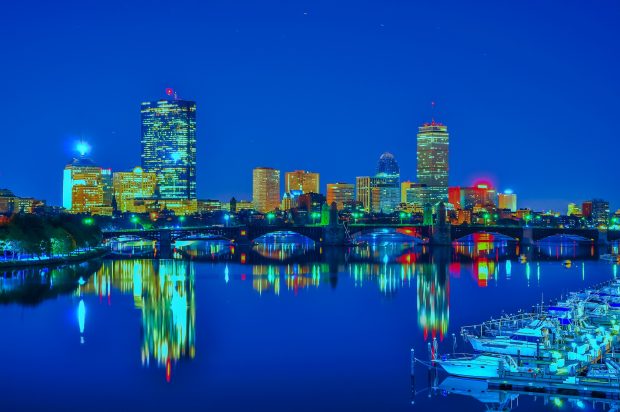 Blue Boston Wallpaper HD.