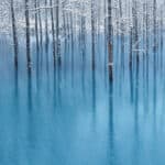 Blue Winter Background for Iphone