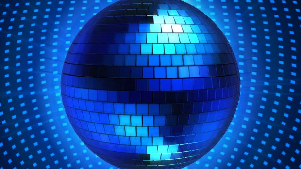 Blue disco ball graphics wallpapers 1920x1080.