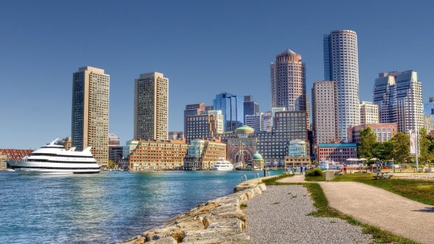Boston-Massachusetts-City-River-Wallpaper