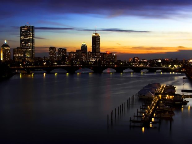Boston Skyline Background Download Free
