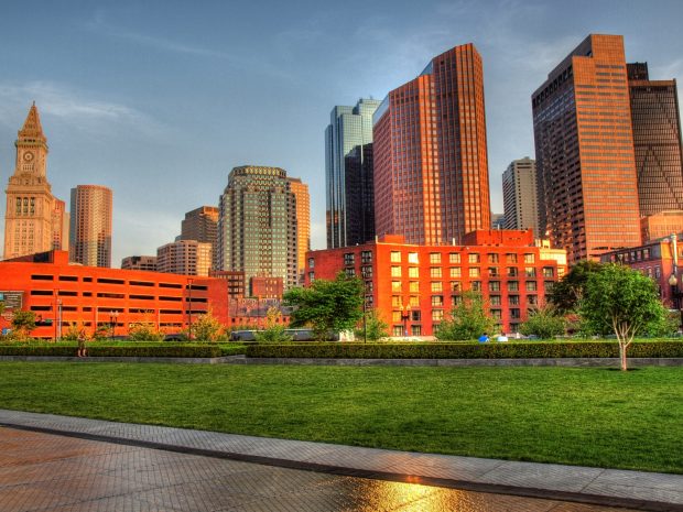 Boston Skyline Background HD