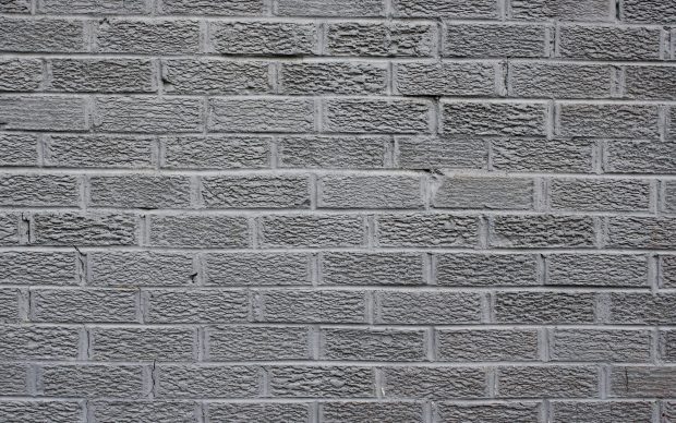 Brick wallpaper grey.