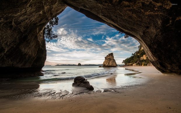 Cathedral cove backgrounds 1920x1200.
