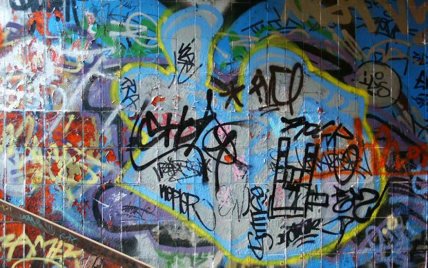 Chaos Graffiti Wall Backgrounds.