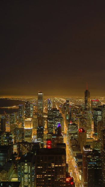 Chicago iphone Skyscrapers smartphone background.