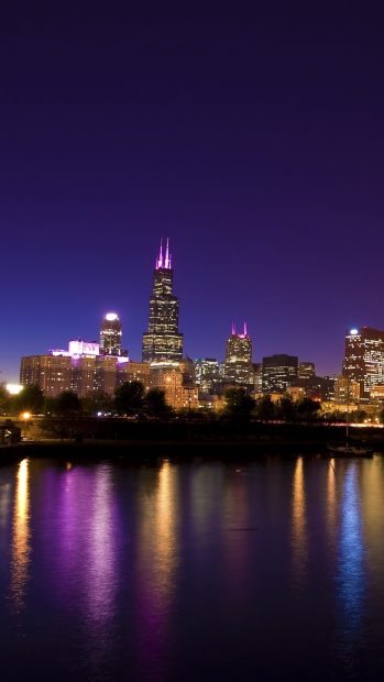 Chicago iphone city town evening 1080x1920.