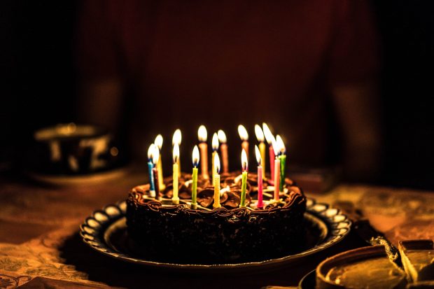 Chocolate Birthday Cake Image.