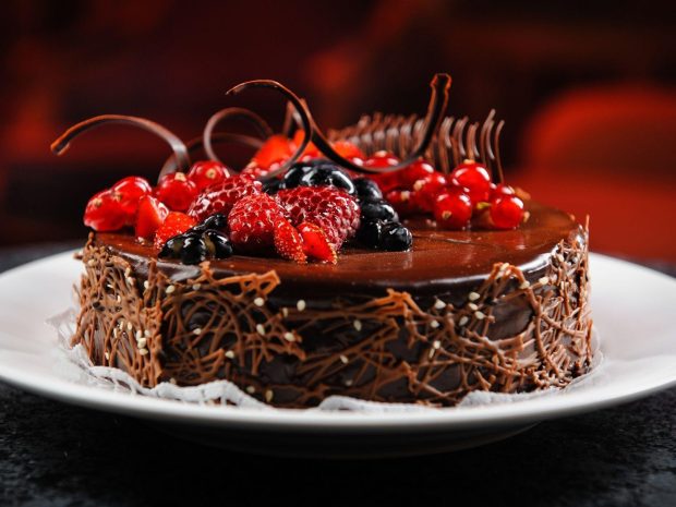 Chocolate Happy Birthday Cake 2.