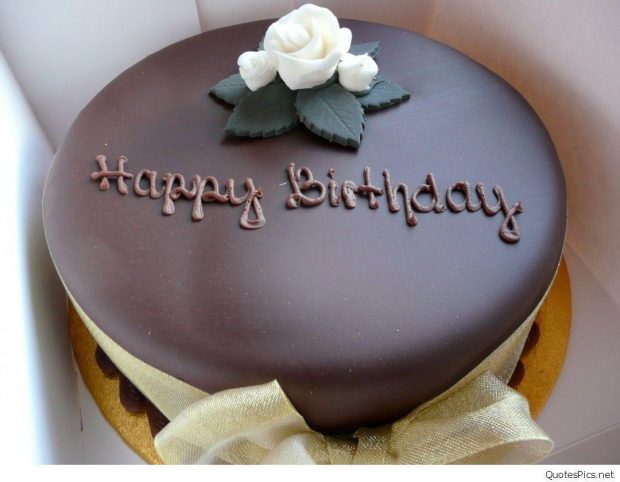 Chocolate Happy Birthday Cake 3.