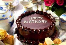 Chocolate Happy Birthday Cake Image HD 2.