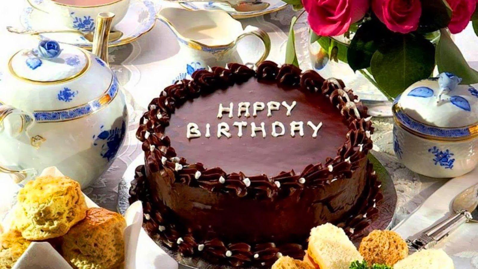 Chocolate Happy Birthday Cake Image HD 2. 