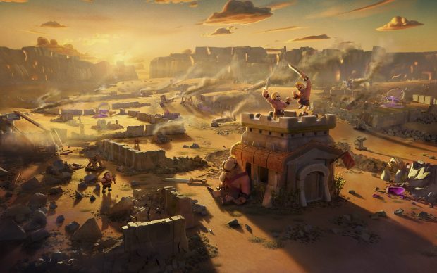 Clash of clans wallpaper background hd.