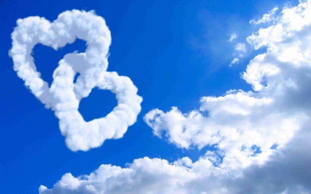 Cloud Of Love Background Wallpaper.