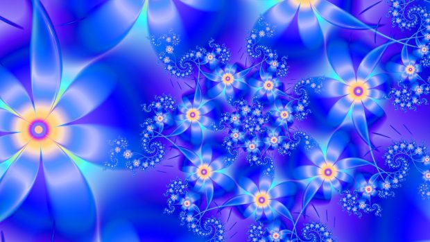 Cool Abstract Flowers Desktop Wallpaper free download 3