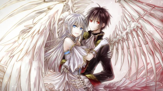 Couple Anime Angel Wings.