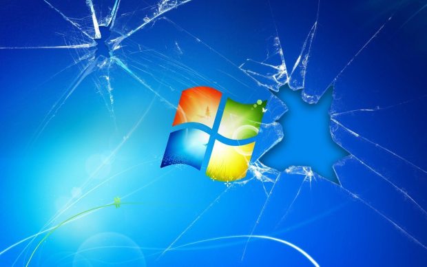 Cracked Screen Windows XP Background download free 5.