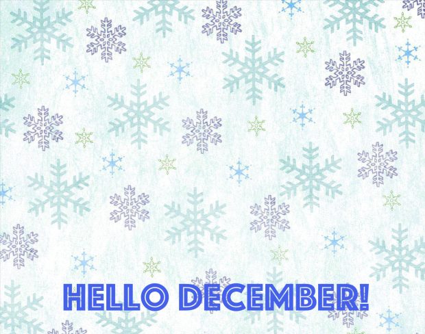 December Hello Wallpaper.