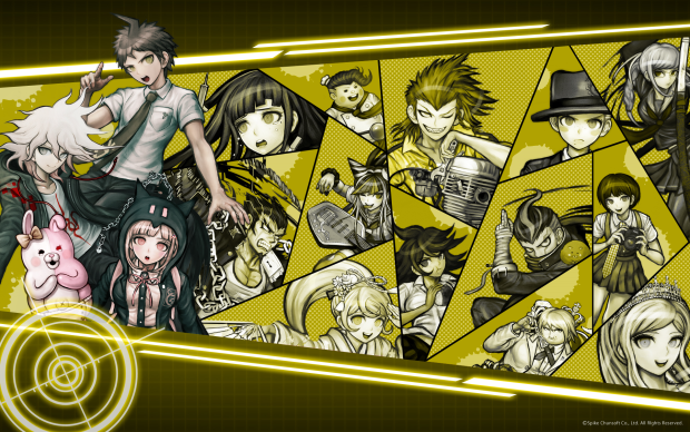 Digital MonoMono Machine Danganronpa 2 Cast PC wallpaper.