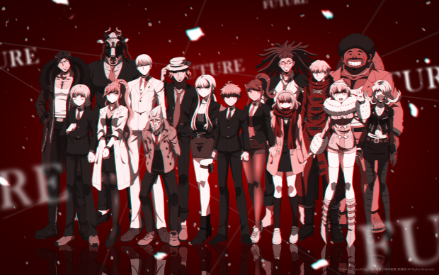 Digital MonoMono Machine Danganronpa 3 Side Future Cast PC wallpaper.