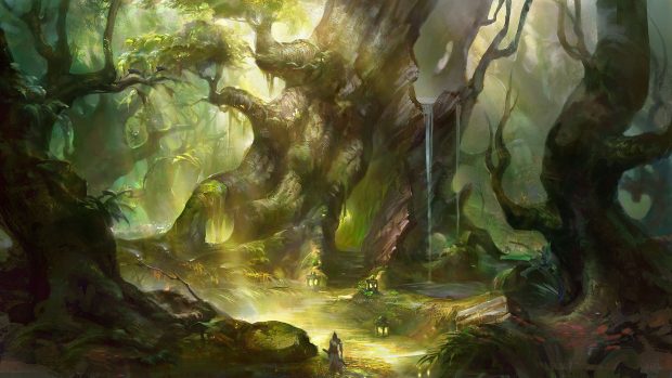 Enchanted forest fantasy hd wallpaper 1920x1080.