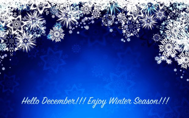 Enjoy Winter Season Hello December Wallpaper.