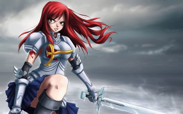 Erza Scarlet Fairy Tail Anime Hd Wallpaper 1920x1200.