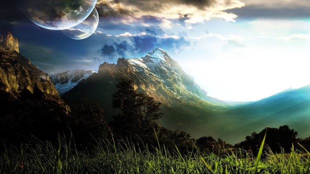 Fantasy landscape wallpaper high quality resolution For Desktop.