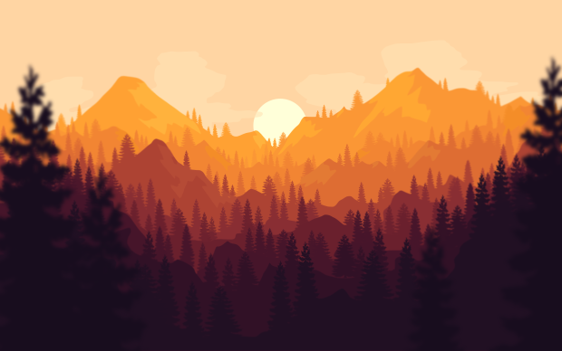 Firewatch Sun Backgrounds.