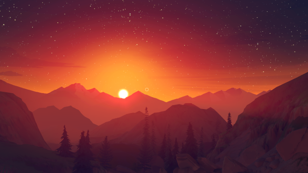 Firewatch sunset hd wallpapers.