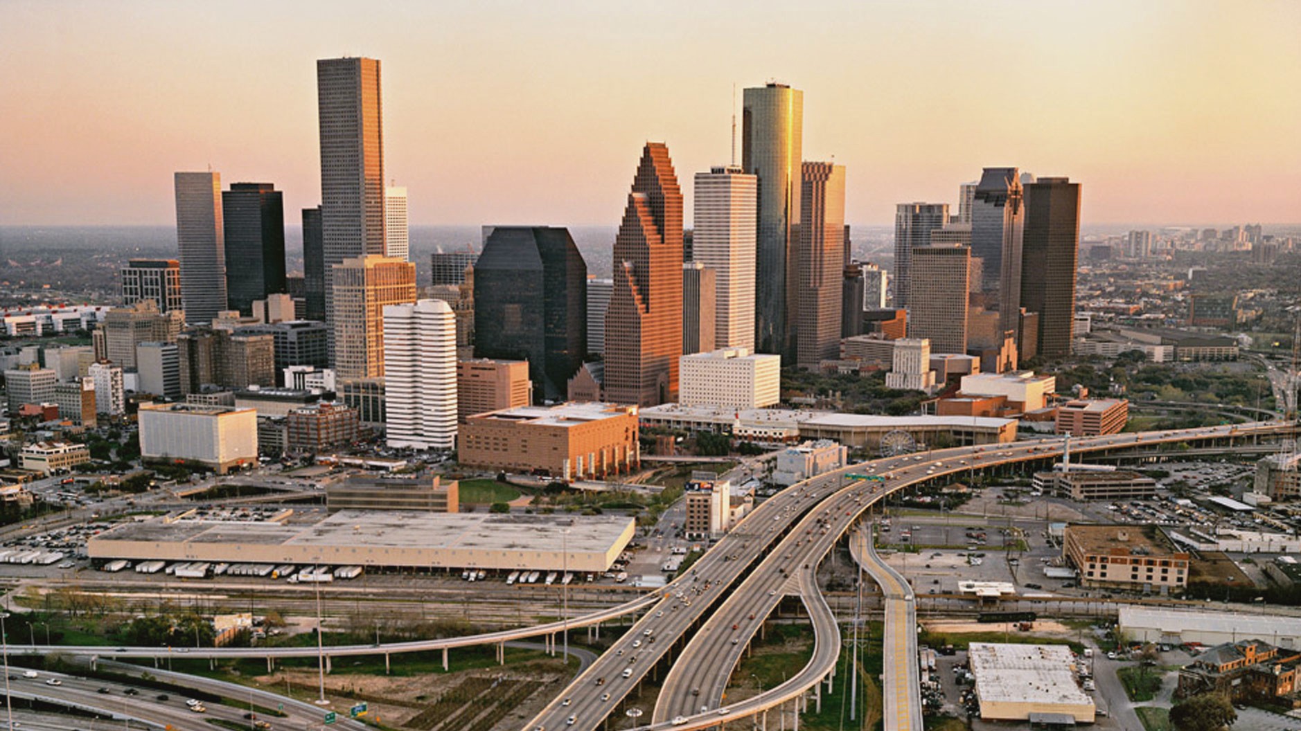 Houston Texas Skyline  lovely wall mural  Photowall