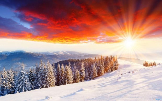 Free download Sunset Winter Backgrounds 1