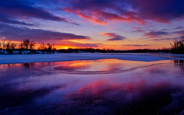 Free download Sunset Winter Backgrounds  2