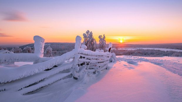 Free download Sunset Winter Backgrounds 4