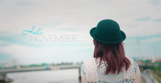 Girl Hello November Wallpaper.