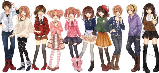 Girl style for anime.
