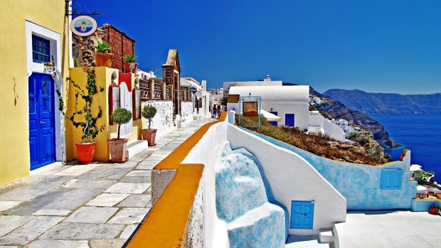 Greece wallpaper 1920x1080 wallpaper hd.