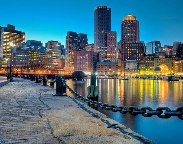 HD Boston Skyline Background