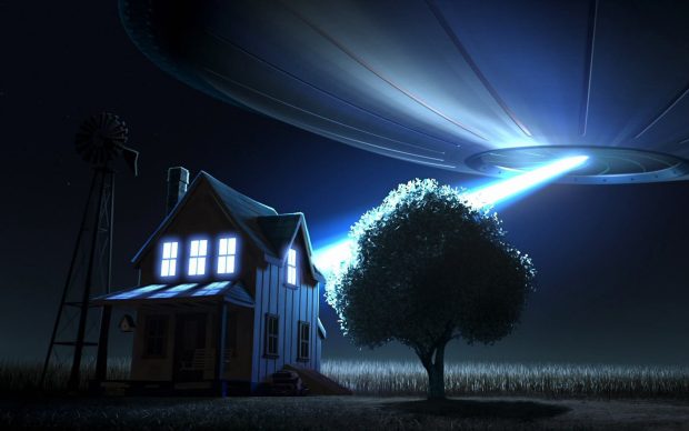 HD free ufo wallpaper.